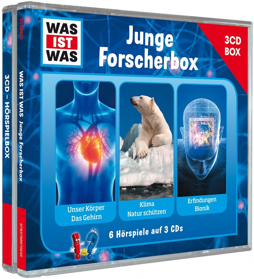 WAS IST WAS 3-CD-Hörspielbox. Junge Forscherbox, Audio-CD (Manfred Baur)
