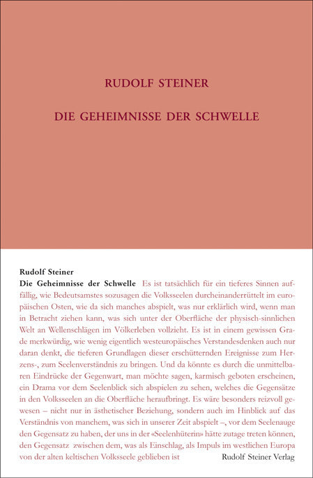 Die Geheimnisse der Schwelle (Rudolf Steiner)