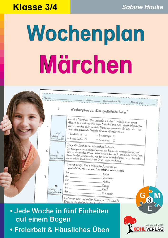 Wochenplan Märchen 3/4 (Sabine Hauke)