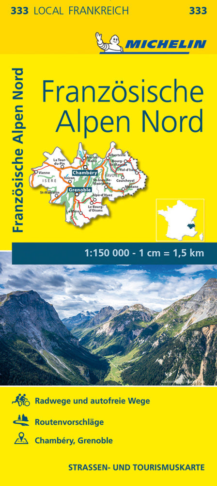 Michelin Karte Französische Alpen Nord. Isère, Savoie (Michelin)