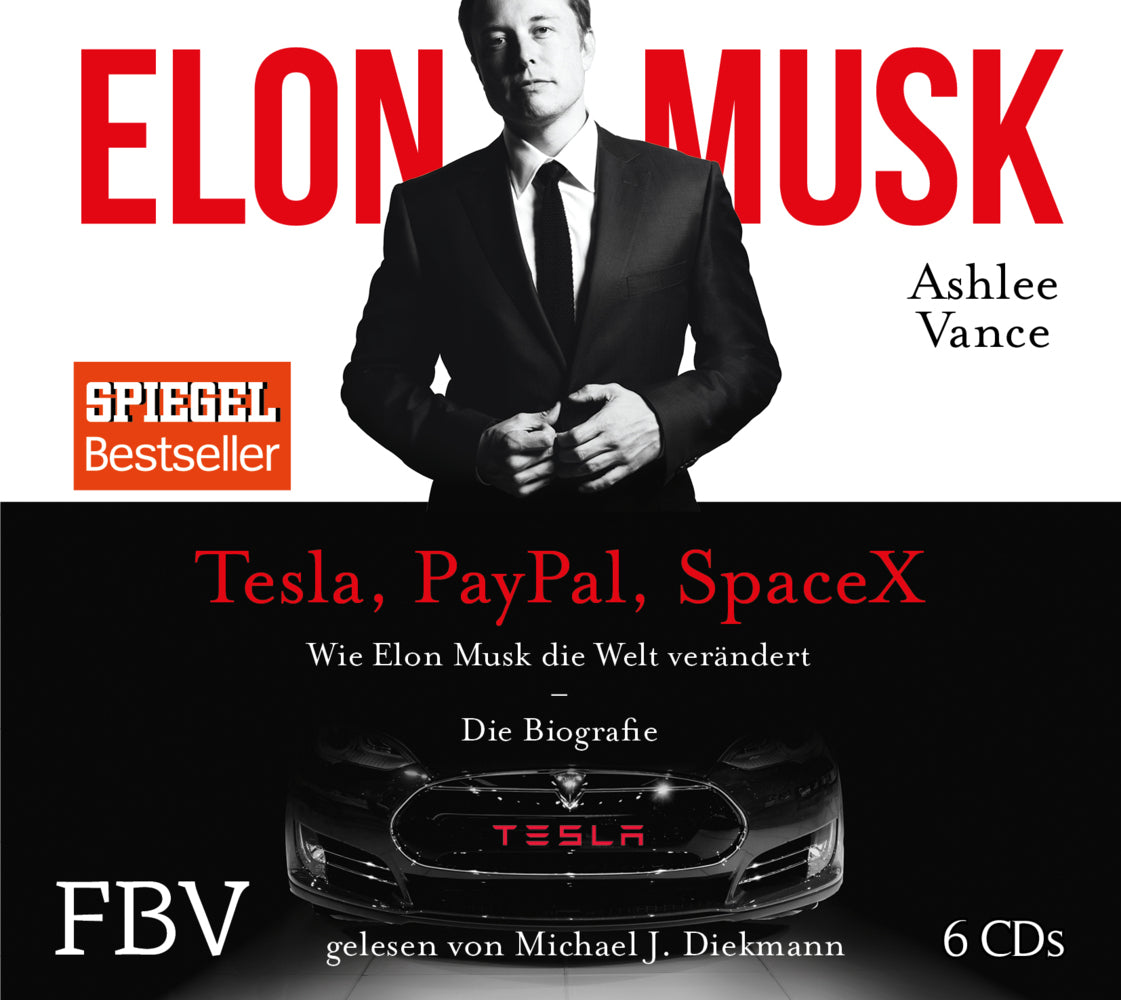 Elon Musk, 6 Audio-CDs (Ashley Vance)