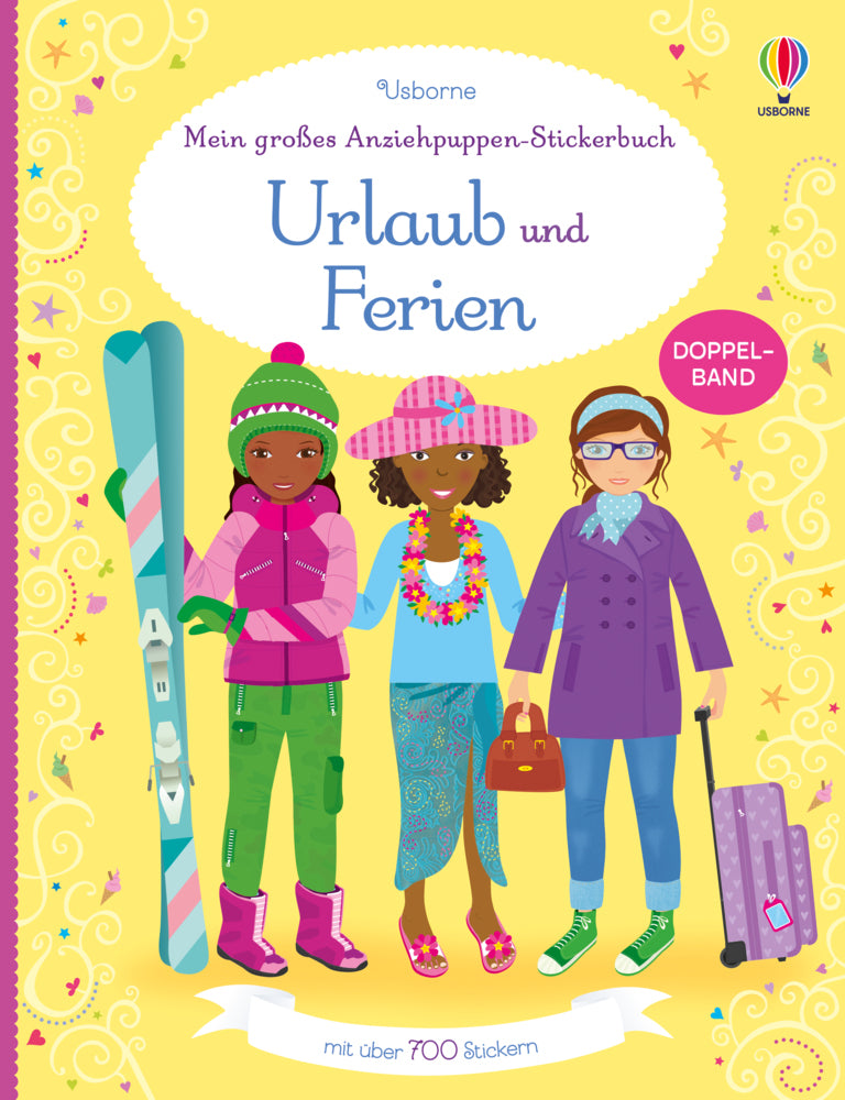 Mein großes Anziehpuppen-Stickerbuch: Urlaub und Ferien (Fiona Watt)