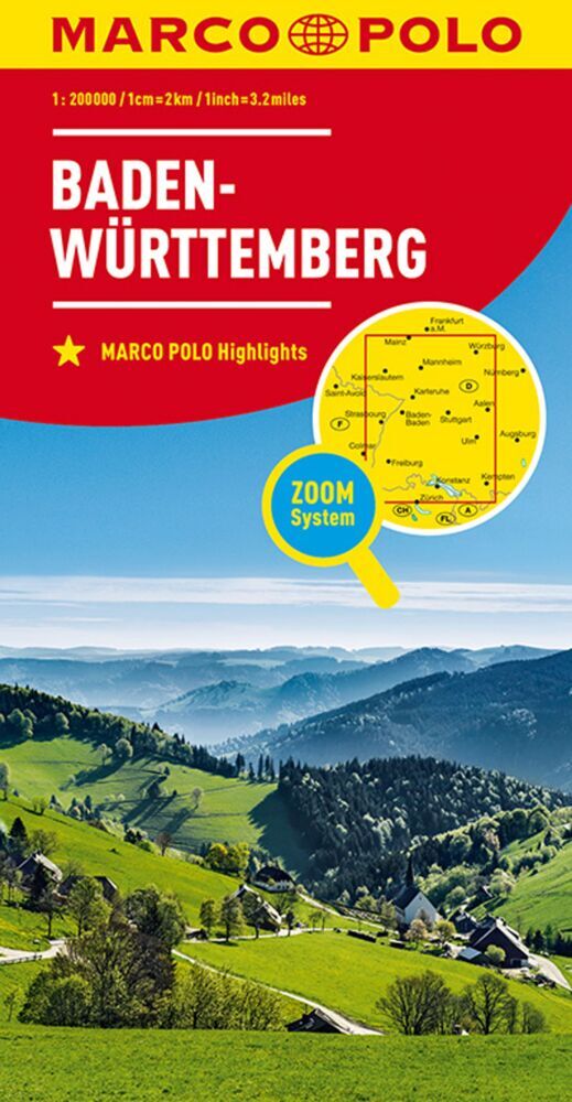 MARCO POLO Regionalkarte Deutschland 11 Baden-Württemberg 1:200.000. Bade-Wurtemberg (Marco Polo Verlag)
