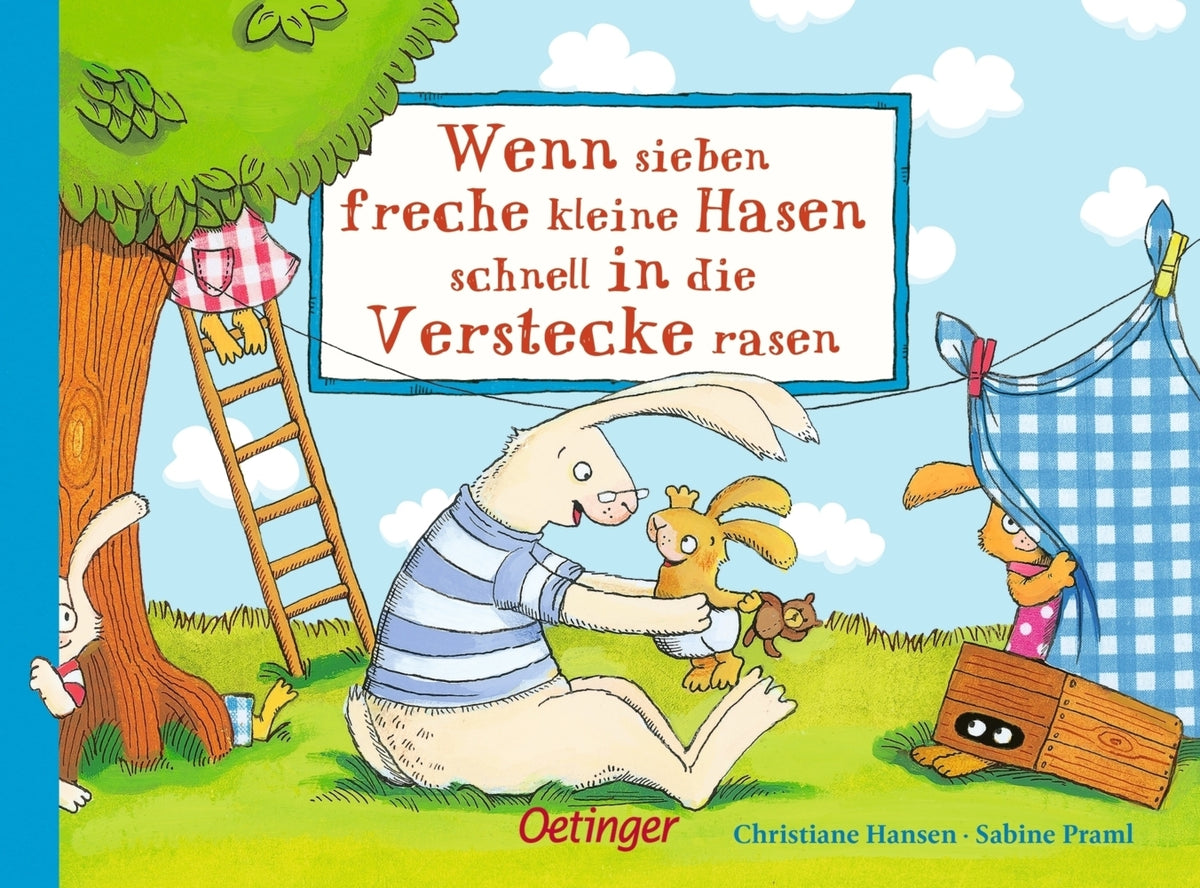 Wenn sieben freche kleine Hasen schnell in die Verstecke rasen (Sabine Praml)
