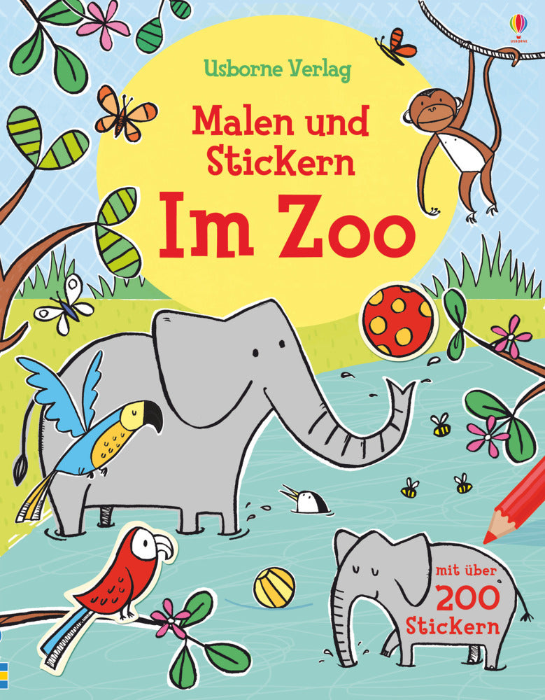 Malen und Stickern: Im Zoo (Jessica Greenwell)
