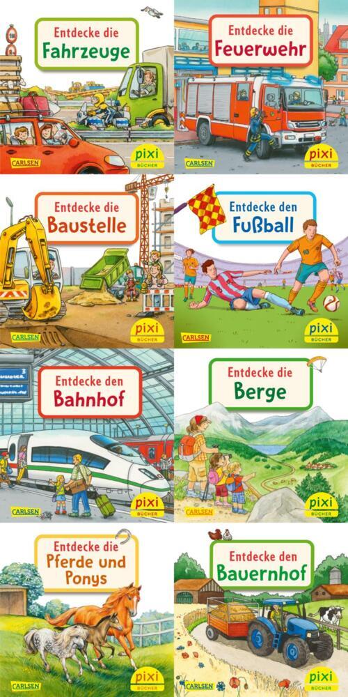 Pixi-Box 240: Entdecke deine Welt 3 (8x8 Exemplare), m. 56 Buch, 8 Teile