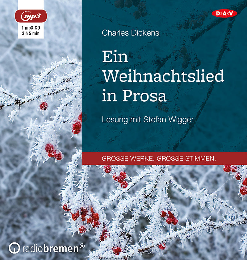 Ein Weihnachtslied in Prosa, 1 Audio-CD, 1 MP3 (Charles Dickens)