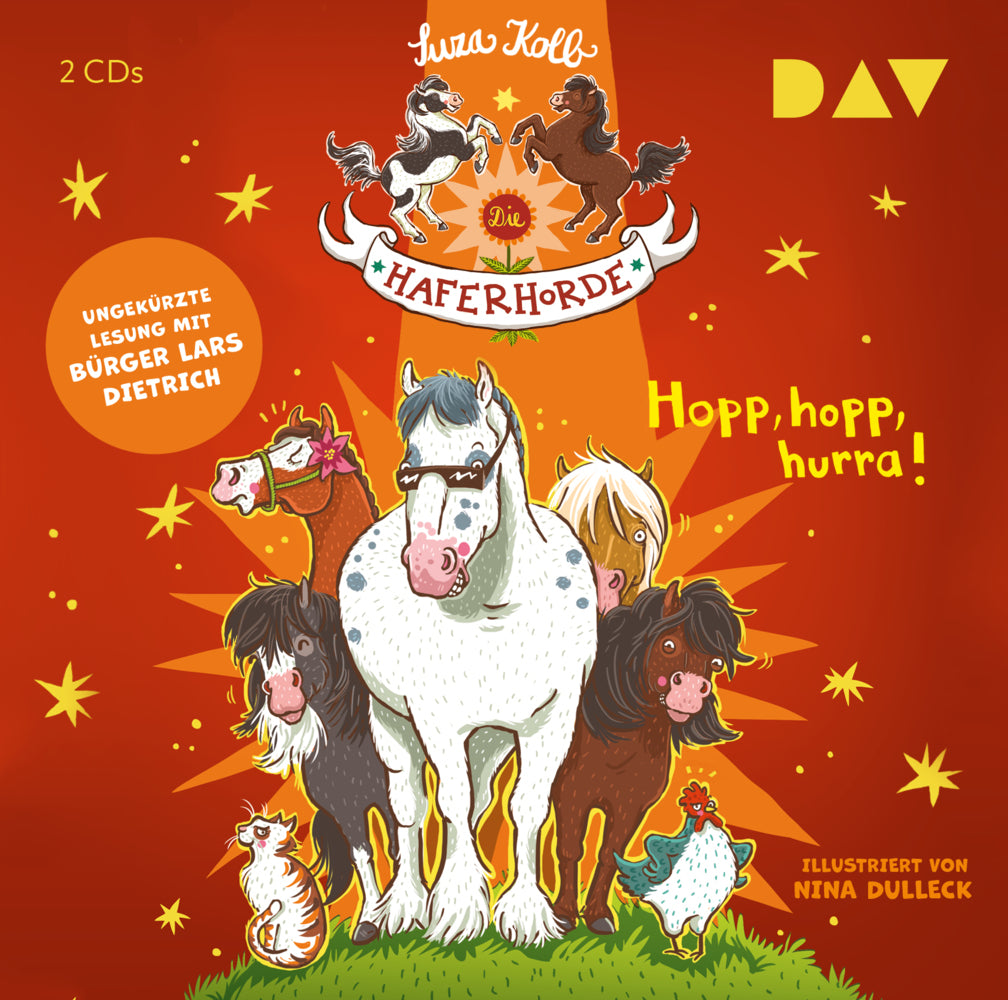 Die Haferhorde - Hopp, hopp, hurra!, 2 Audio-CDs (Suza Kolb)