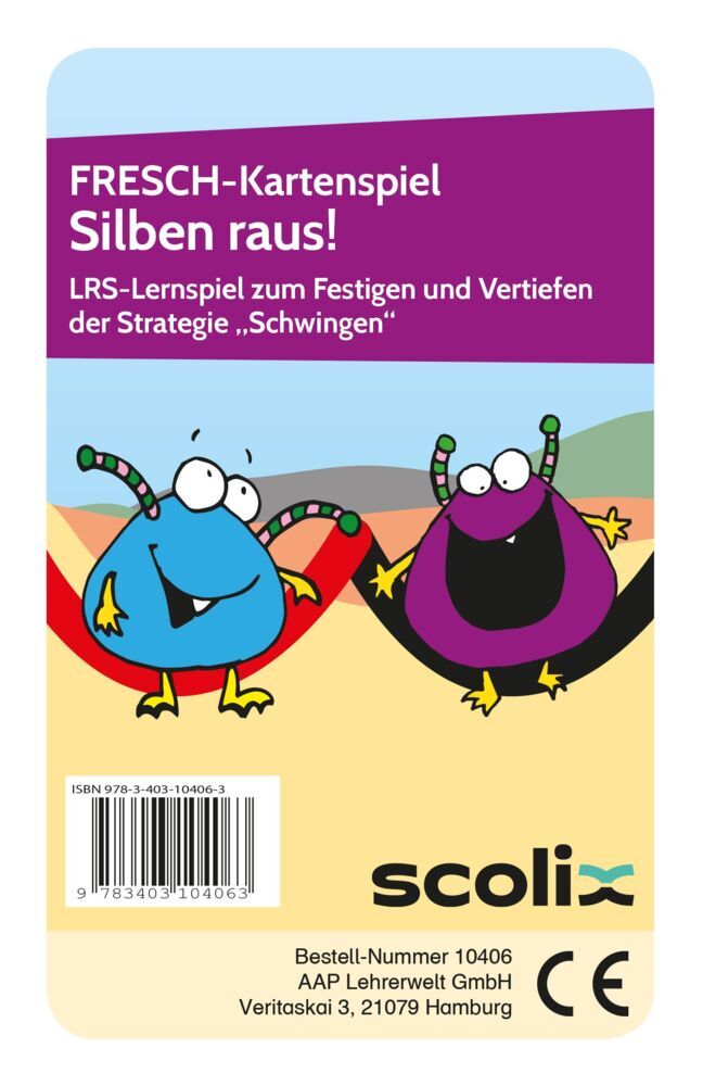FRESCH-Kartenspiel: Silben raus! (Kartenspiel) (Corinne Zimmermann)