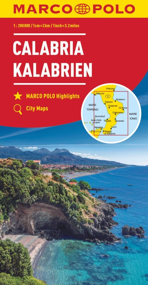 MARCO POLO Regionalkarte Italien 13 Kalabrien 1:200.000. Calabria. Calabre (Marco Polo Verlag)