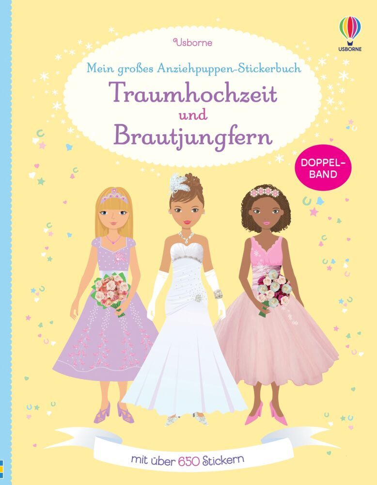 Mein großes Anziehpuppen-Stickerbuch: Traumhochzeit und Brautjungfern (Fiona Watt)