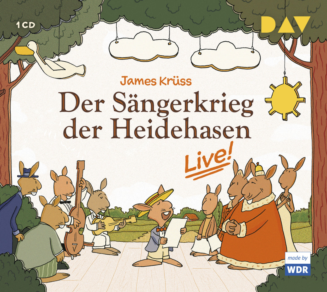 Der Sängerkrieg der Heidehasen - Live!, 1 Audio-CD (James Krüss)