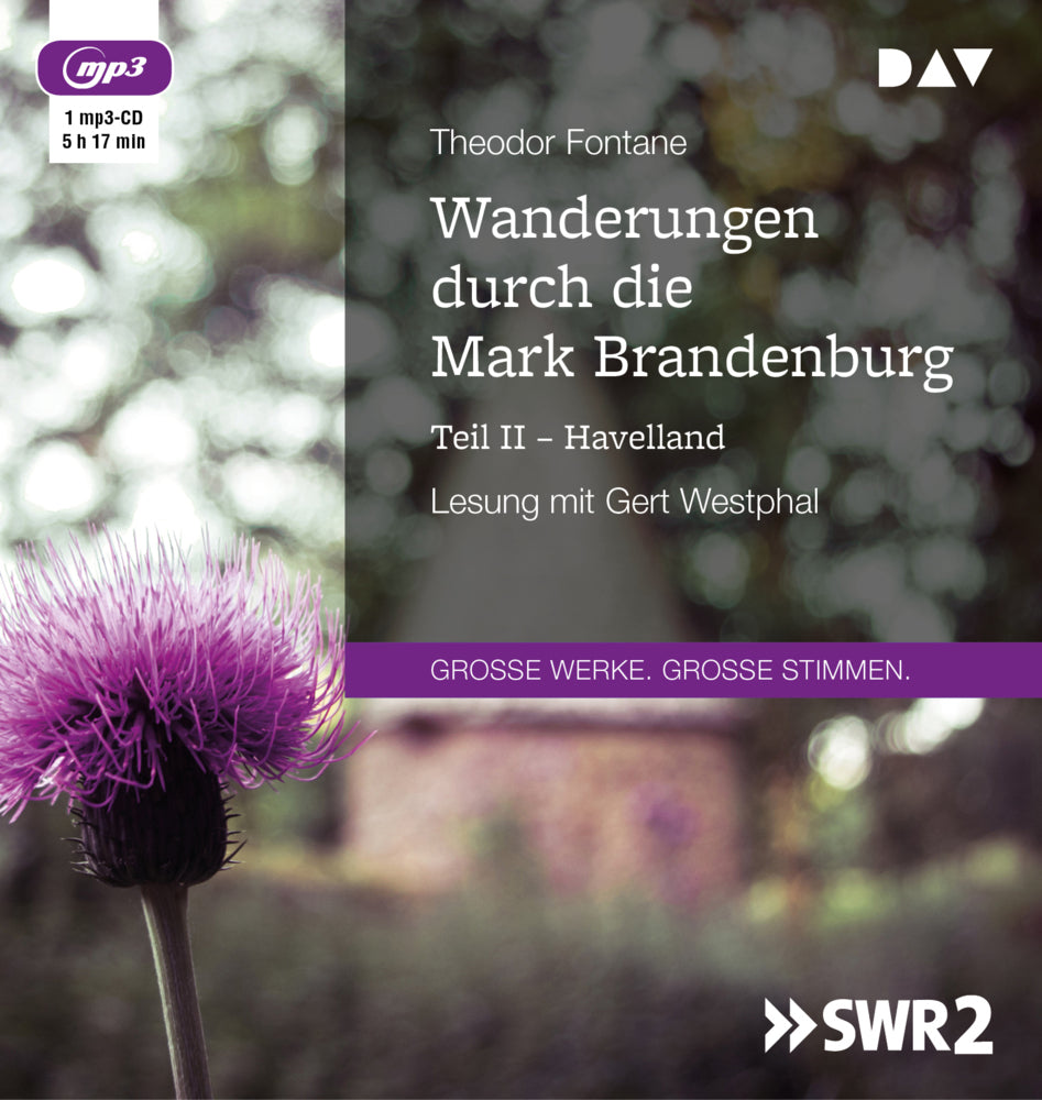 Wanderungen durch die Mark Brandenburg.Tl.2, 1 Audio-CD, 1 MP3 (Theodor Fontane)