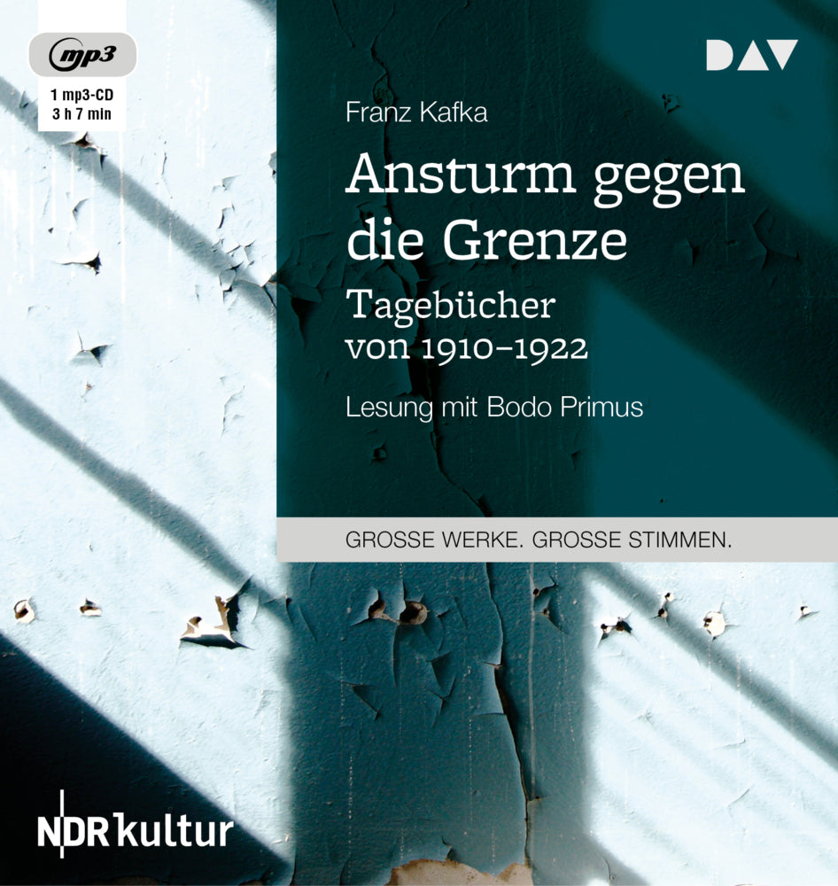 Ansturm gegen die Grenze - Tagebücher von 1910-1922, 1 Audio-CD, 1 MP3 (Franz Kafka)