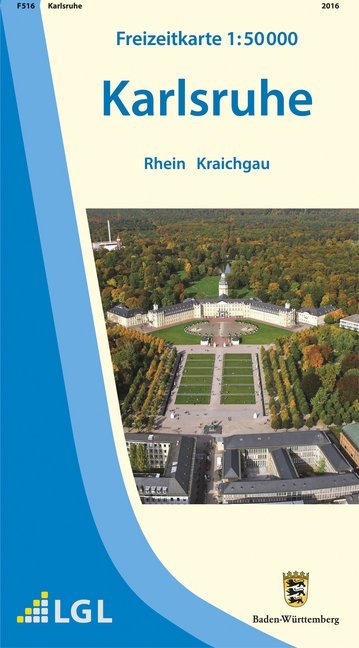 Topographische Freizeitkarte Baden-Württemberg Karlsruhe
