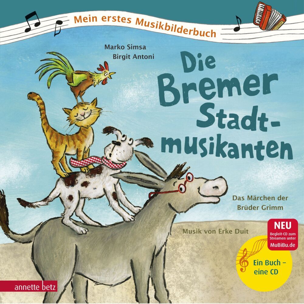 Die Bremer Stadtmusikanten (Mein erstes Musikbilderbuch mit CD und zum Streamen, Bd.) (Marko Simsa)