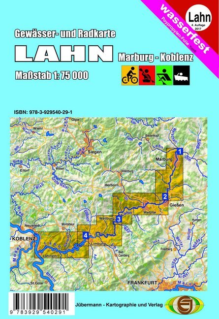 Gewässer- und Radkarte Lahn (Erhard Jübermann)