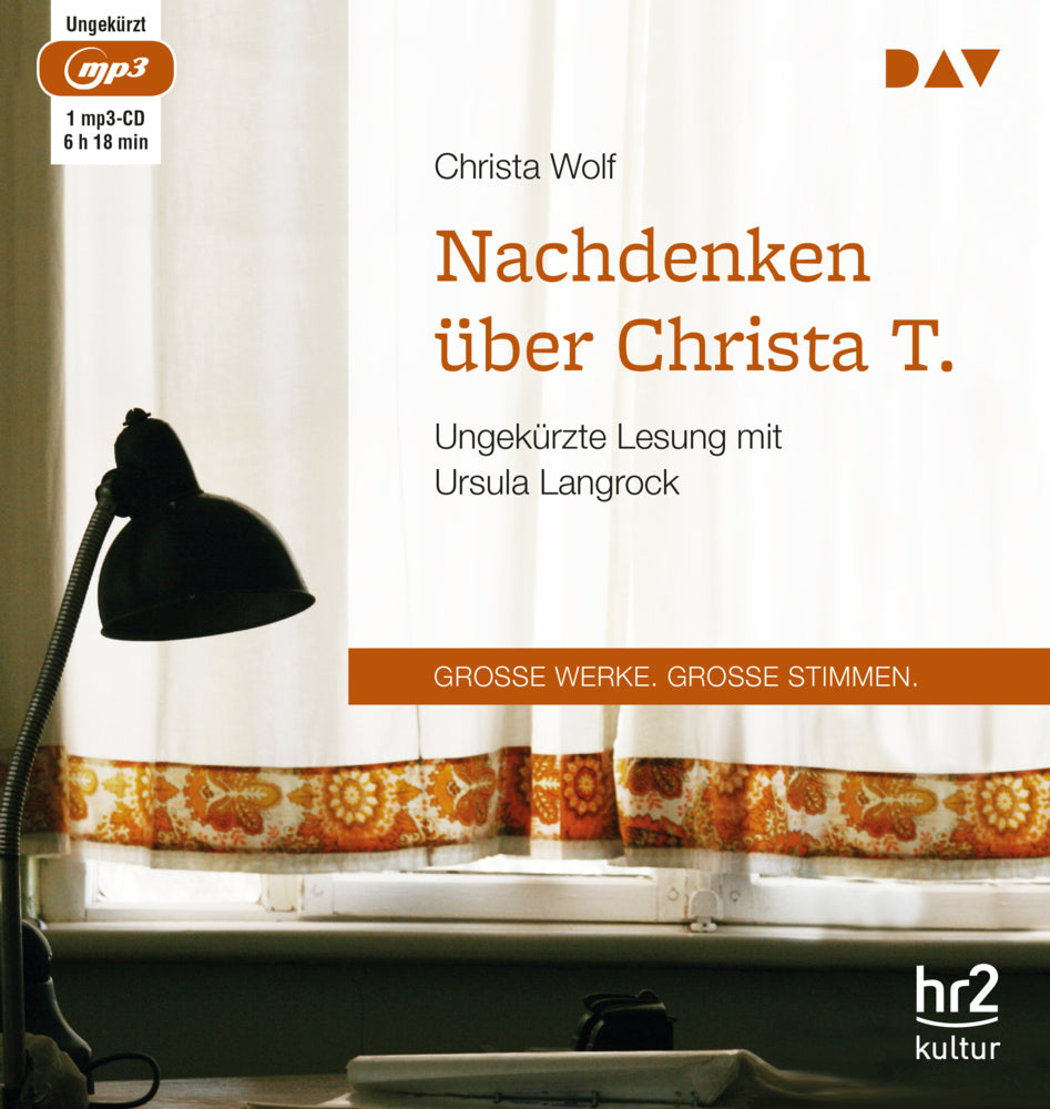 Nachdenken über Christa T., 1 Audio-CD, 1 MP3 (Christa Wolf)