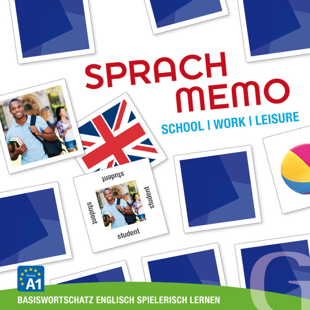 Sprachmemo Englisch: School / Work / Leisure (Spiel) (Grubbe Media)