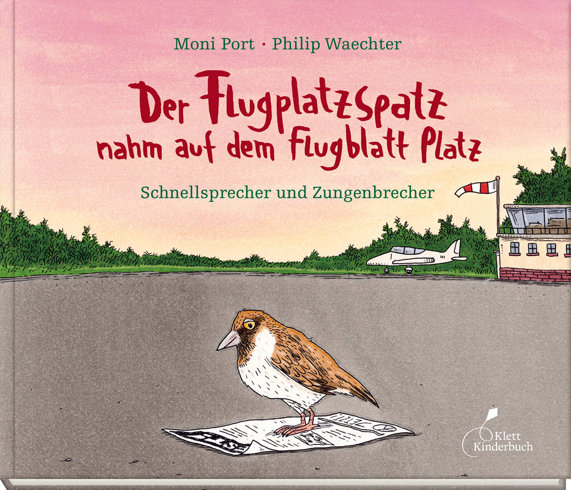 Der Flugplatzspatz nahm auf dem Flugblatt Platz (Moni Port)