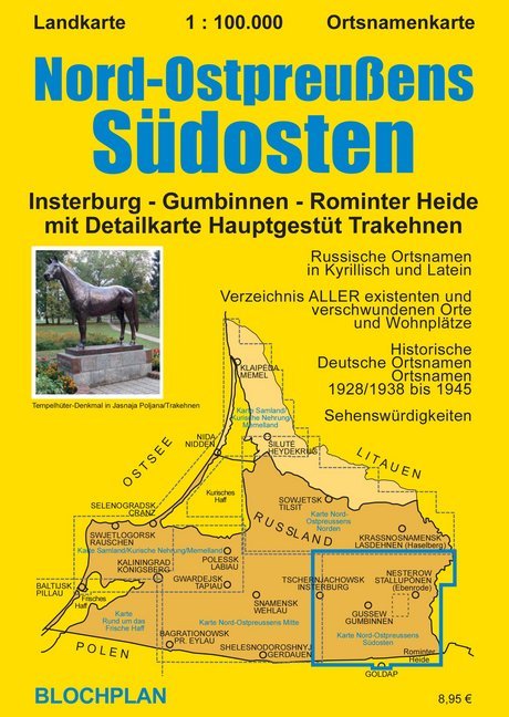 Landkarte Nord-Ostpreußens Südosten, 1:100.000 (Dirk Bloch)