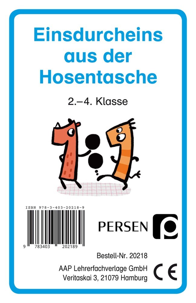 Einsdurcheins aus der Hosentasche, Kartenspiel (Klara Kirschbaum)