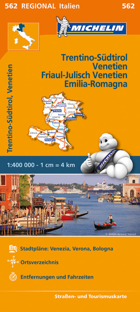 Michelin Trentino-Südtirol, Venetien, Friaul-Julisch Venetien, Emilia Romagna (Michelin)