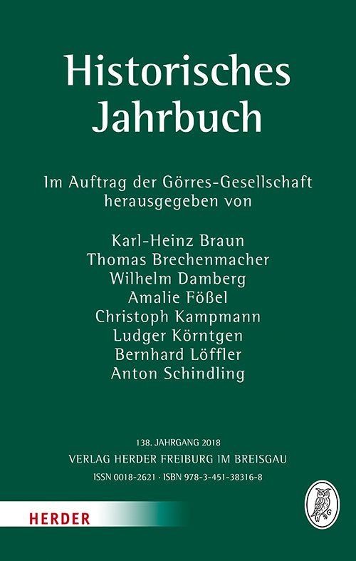 Historisches Jahrbuch.Jg.138 (Karl-Heinz Braun)