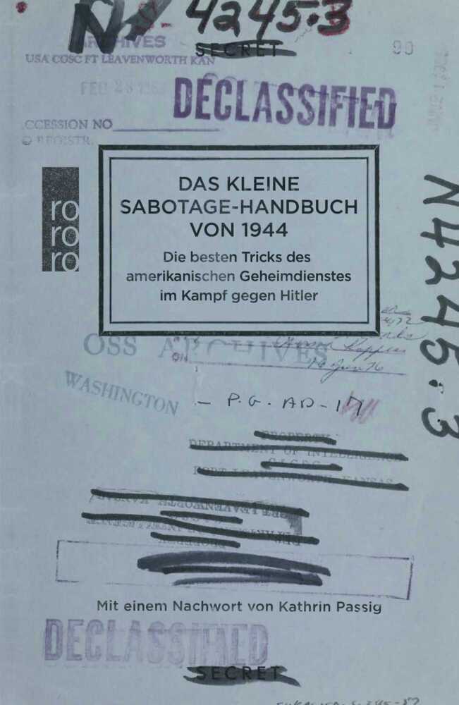 Das kleine Sabotage-Handbuch von 1944 (United States Office Of Strategic)