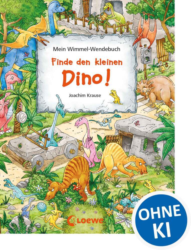 Mein Wimmel-Wendebuch - Finde den kleinen Dino! / Finde das blaue Auto! (Joachim Krause)