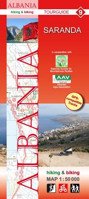 Albania hiking & biking 1:50000 (Huber Kartographie Gmbh)