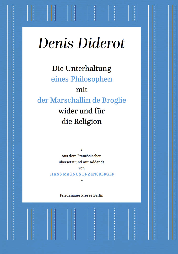 Die Unterhaltung eines Philosophen (Denis Diderot)
