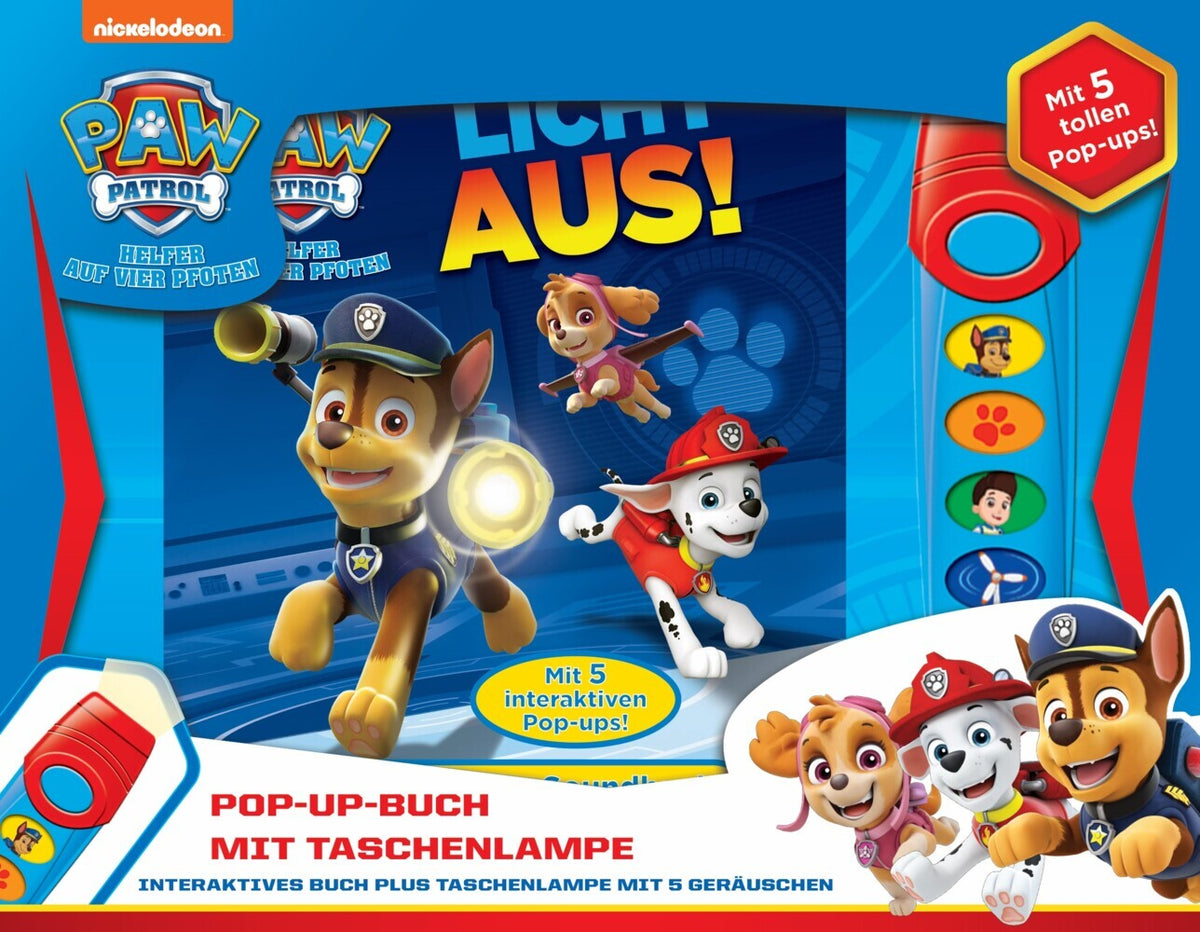 Buch & Sound Spiel-Set, PAW Patrol, Licht aus! (Emily Skwish)