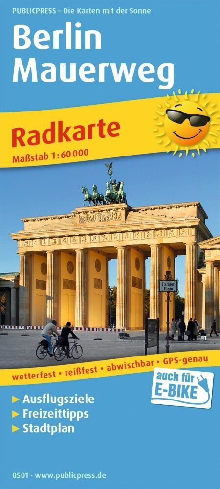 Publicpress Radkarte Berlin Mauerweg 1:60.000