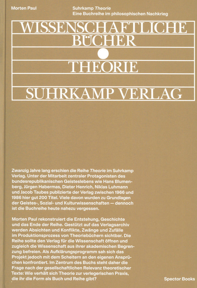 Suhrkamp Theorie (Morten Paul)