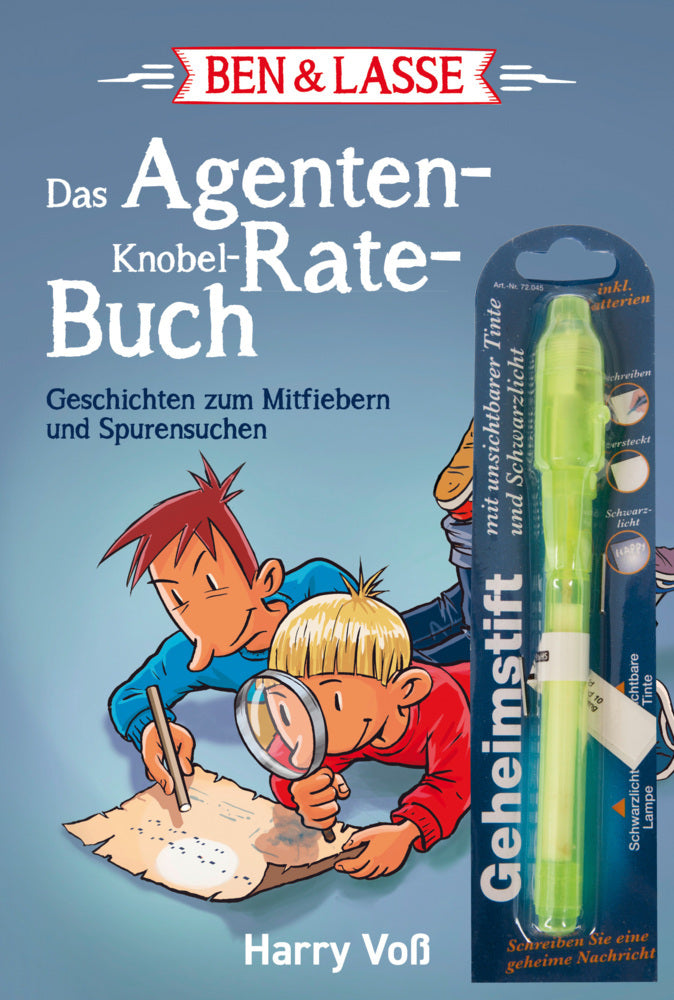 Ben & Lasse - Das Agenten-Knobel-Rate-Buch, m. Geheimstift (Harry Voß)