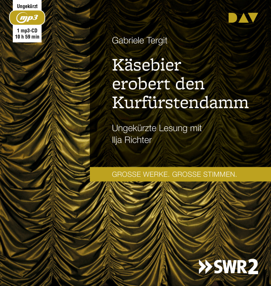 Käsebier erobert den Kurfürstendamm, 1 Audio-CD, 1 MP3 (Gabriele Tergit)
