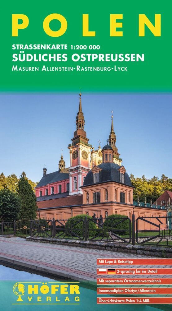 Höfer Straßenkarte PL 010 Polen - Südliches Ostpreussen 1:200.000