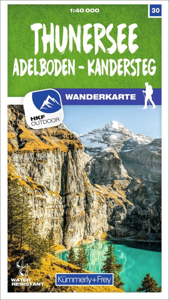 Kümmerly+Frey Wanderkarte 30 Thunersee 1:40.000