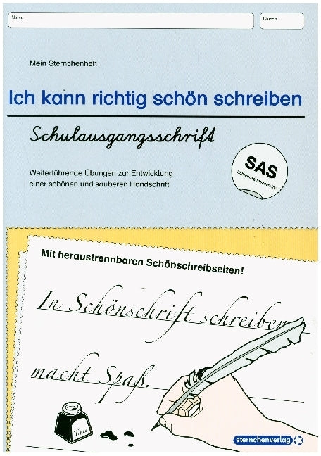 Übungsheft zur Schreibschrift in Schulausgangsschrift - Mein Schönschreibheft (Sternchenverlag Gmbh)