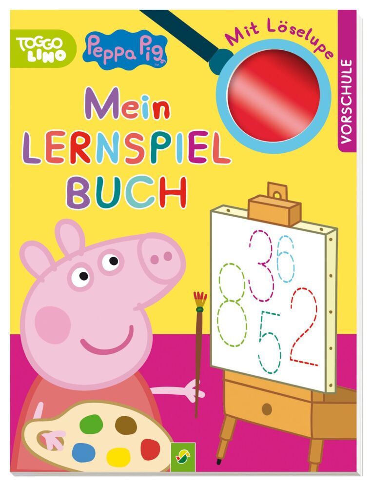 Peppa Pig Mein Lernspielbuch mit Löselupe. Mit wutzig viel Spaß durch die Vorschulzeit (Schwager & Steinlein Verlag)
