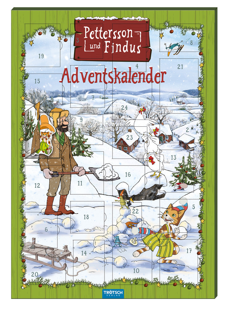 TRÖTSCH - Magnet-Adventskalender "Pettersson & Findus" | Weihnachtskalender mit 24 tollen Magneten (Trötsch Verlag Gmbh & Co. Kg)