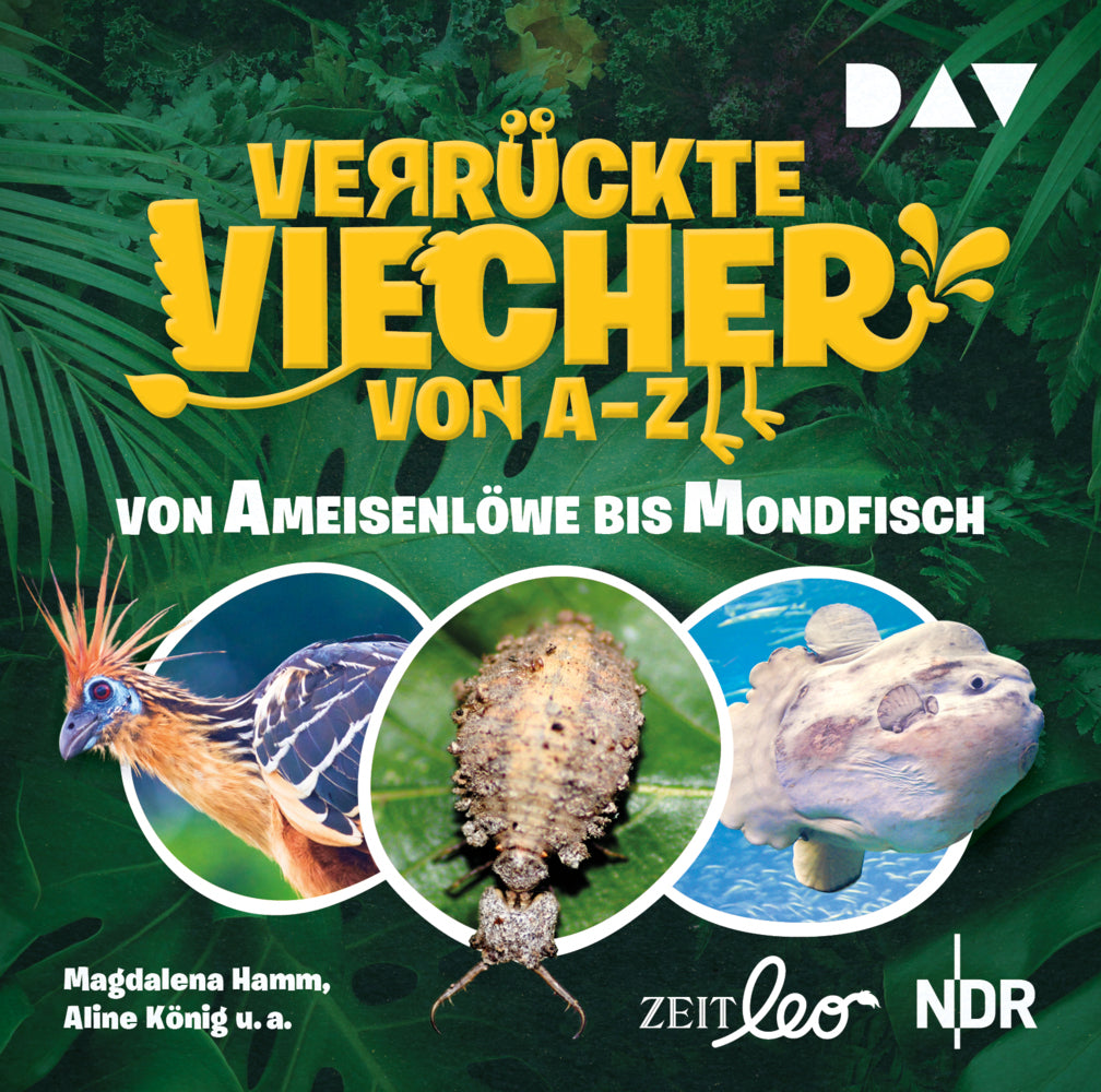 Verrückte Viecher von A bis Z - Von Ameisenlöwe bis Mondfisch, 1 Audio-CD (Magdalena Hamm)