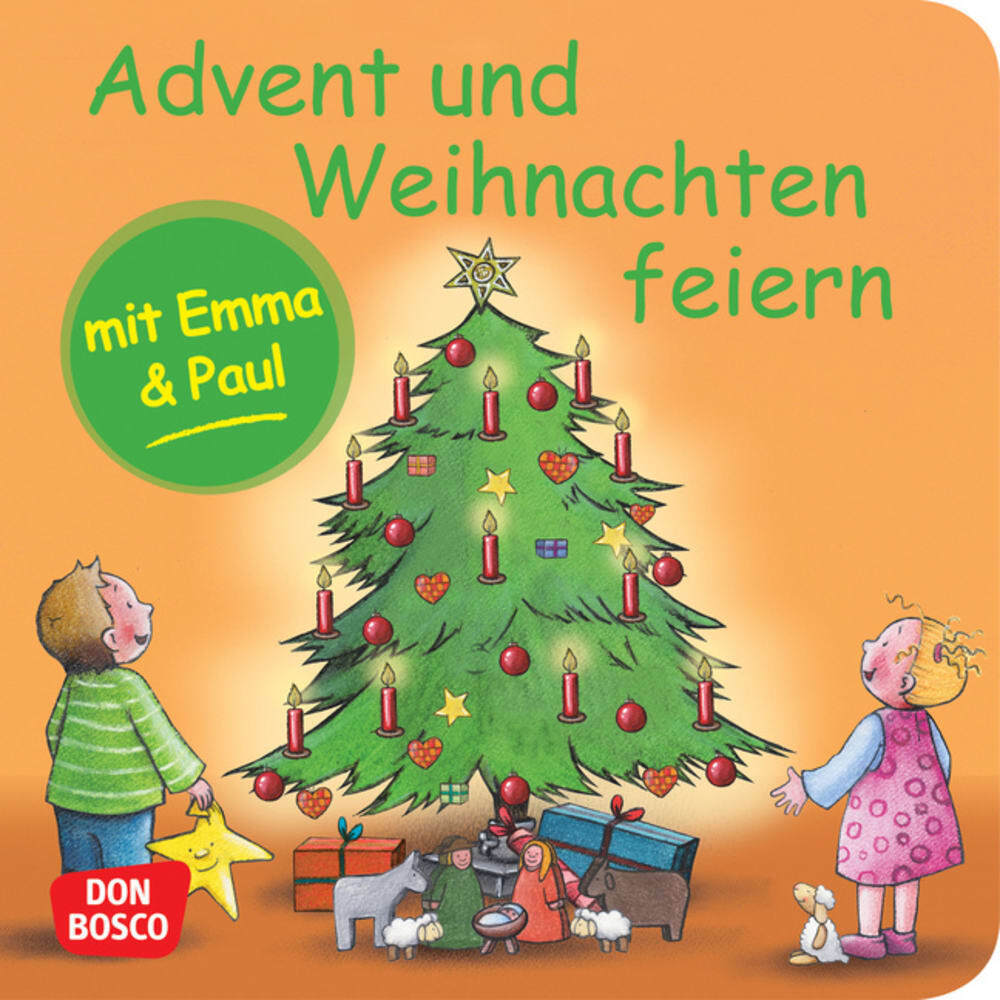 Advent und Weihnachten feiern mit Emma und Paul. Mini-Bilderbuch (Monika Lehner)
