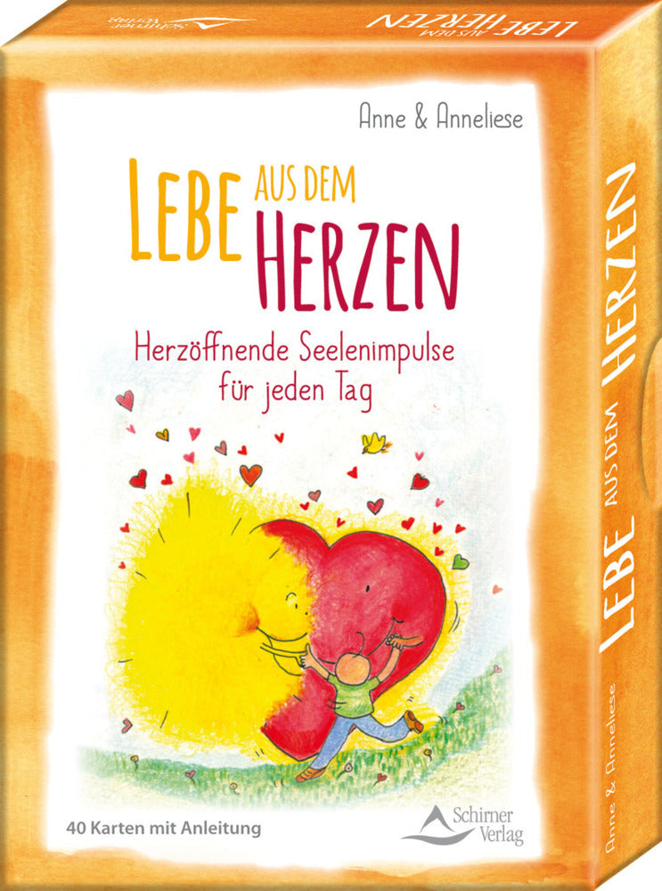 Lebe aus dem Herzen, 40 Karten mit Anleitung (Melanie Riemer)