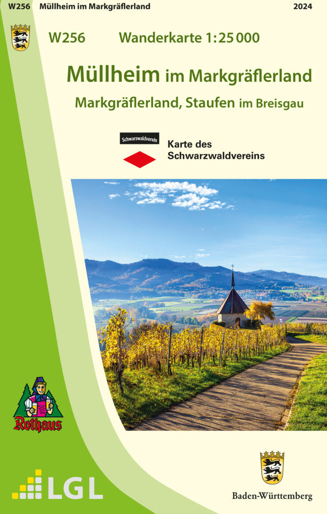 Topographische Wanderkarte Baden-Württemberg Müllheim (Landesamt Für Geoinformation Und Landentwicklung Baden-Württemberg)