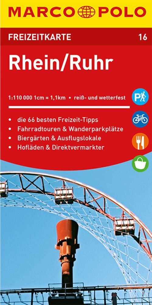 MARCO POLO Freizeitkarte 16 Rhein, Ruhr 1:100.000 (Marco Polo Verlag)