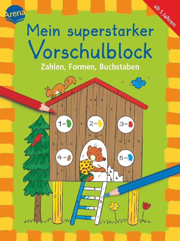 Mein superstarker Vorschulblock. Zahlen, Formen, Buchstaben (Inge Jauß)