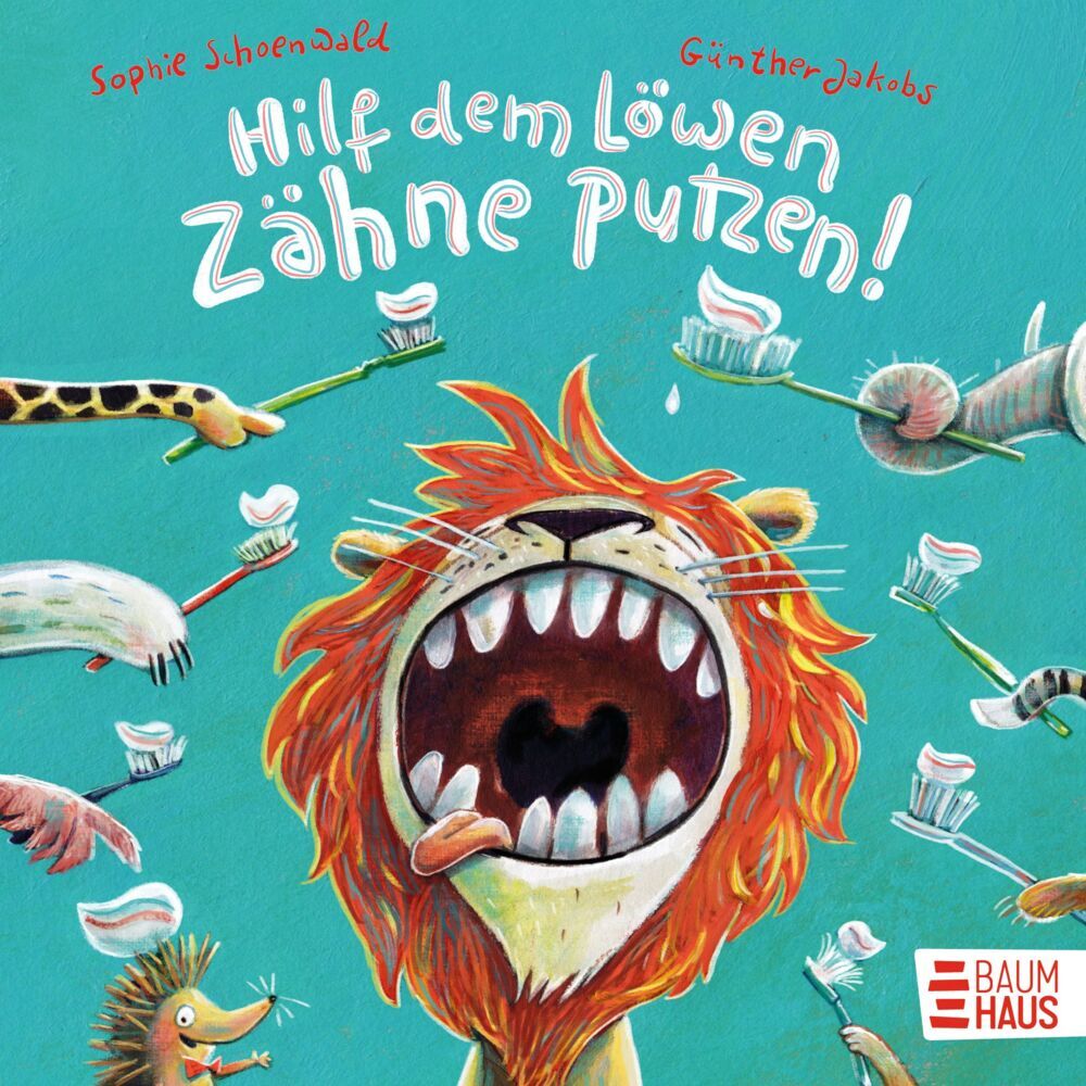 Hilf dem Löwen Zähne putzen! (Sophie Schoenwald)