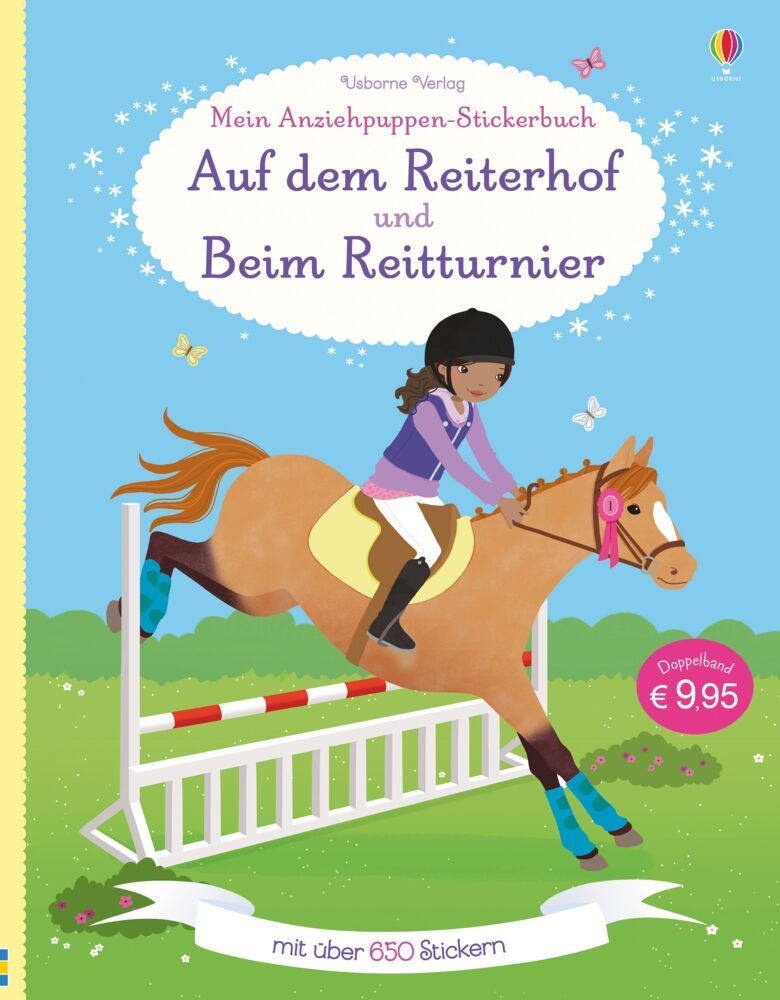 Mein großes Anziehpuppen-Stickerbuch: Auf dem Reiterhof und Beim Reitturnier (Lucy Bowman)